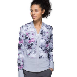 RARE Lululemon 🇨🇦 If You're Lucky Zip Up Jacket Moody Mirage Sheer Lilac Size 8